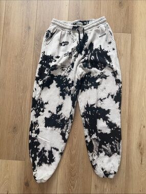 Brixton Kids Black & White Tie-Dye Joggers